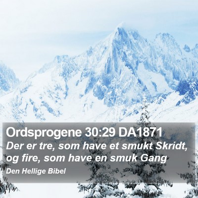 Ordsprogene 30:29 DA1871 Bible Verse Image