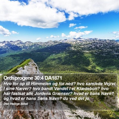 Ordsprogene 30:4 DA1871 Bible Verse Image