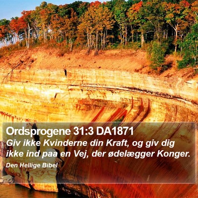 Ordsprogene 31:3 DA1871 Bible Verse Image