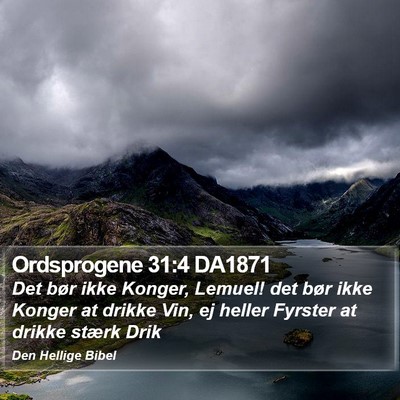 Ordsprogene 31:4 DA1871 Bible Verse Image