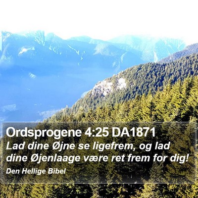 Ordsprogene 4:25 DA1871 Bible Verse Image