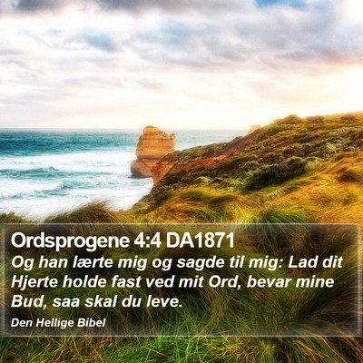 Ordsprogene 4:4 DA1871 Bible Verse Image