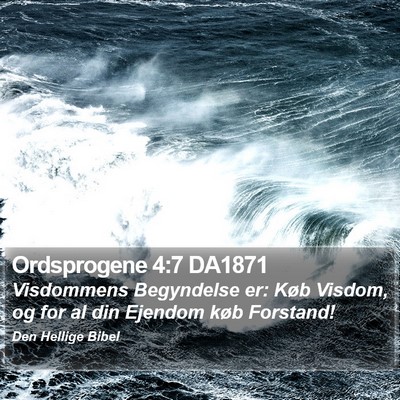 Ordsprogene 4:7 DA1871 Bible Verse Image