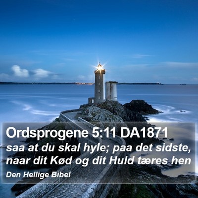 Ordsprogene 5:11 DA1871 Bible Verse Image