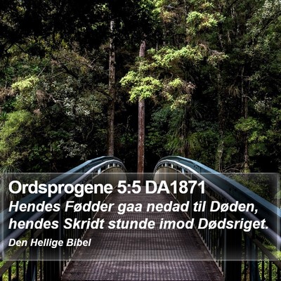 Ordsprogene 5:5 DA1871 Bible Verse Image