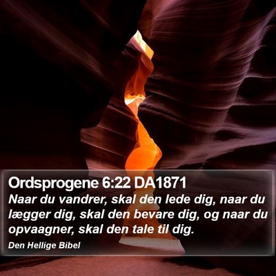 Ordsprogene 6:22 DA1871 Bible Verse Image