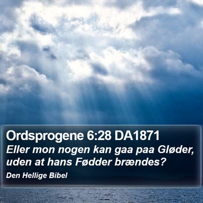 Ordsprogene 6:28 DA1871 Bible Verse Image