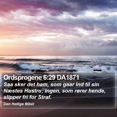 Ordsprogene 6:29 DA1871 Bible Verse Image