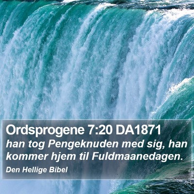 Ordsprogene 7:20 DA1871 Bible Verse Image