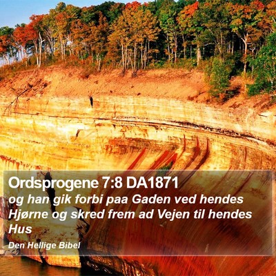 Ordsprogene 7:8 DA1871 Bible Verse Image