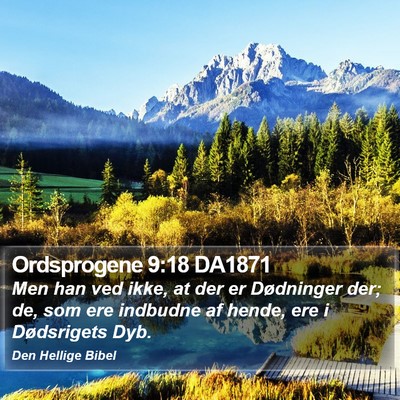 Ordsprogene 9:18 DA1871 Bible Verse Image
