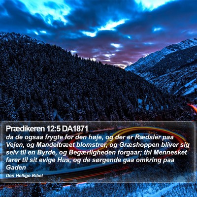 Prædikeren 12:5 DA1871 Bible Verse Image