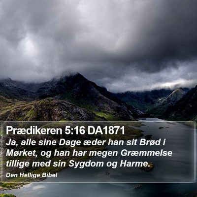 Prædikeren 5:16 DA1871 Bible Verse Image