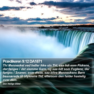 Prædikeren 9:12 DA1871 Bible Verse Image