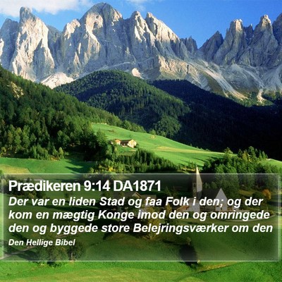 Prædikeren 9:14 DA1871 Bible Verse Image