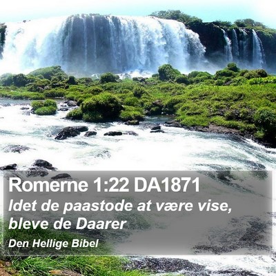 Romerne 1:22 DA1871 Bible Verse Image
