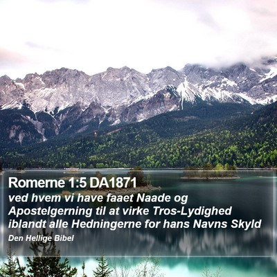 Romerne 1:5 DA1871 Bible Verse Image