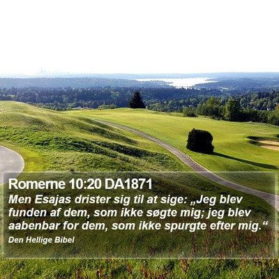 Romerne 10:20 DA1871 Bible Verse Image