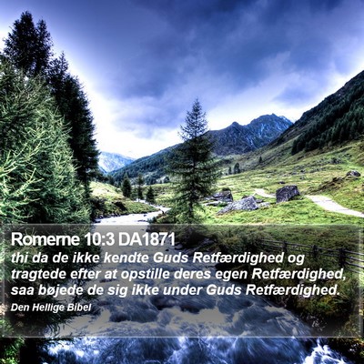 Romerne 10:3 DA1871 Bible Verse Image