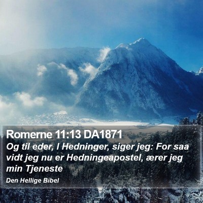 Romerne 11:13 DA1871 Bible Verse Image