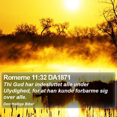 Romerne 11:32 DA1871 Bible Verse Image