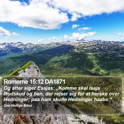 Romerne 15:12 DA1871 Bible Verse Image