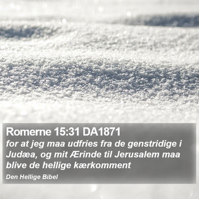 Romerne 15:31 DA1871 Bible Verse Image