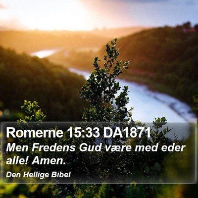 Romerne 15:33 DA1871 Bible Verse Image