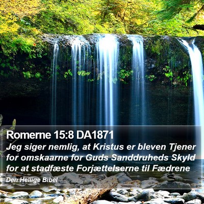 Romerne 15:8 DA1871 Bible Verse Image