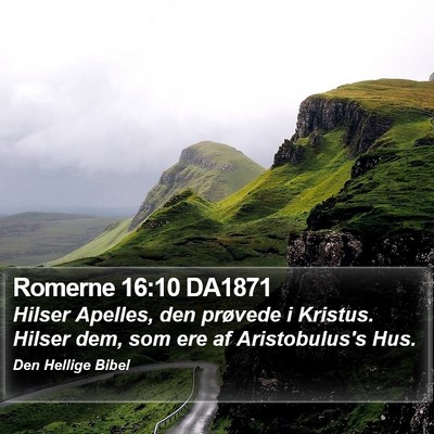 Romerne 16:10 DA1871 Bible Verse Image