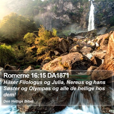 Romerne 16:15 DA1871 Bible Verse Image