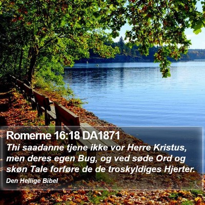 Romerne 16:18 DA1871 Bible Verse Image