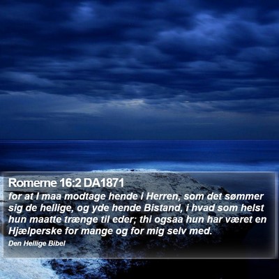 Romerne 16:2 DA1871 Bible Verse Image