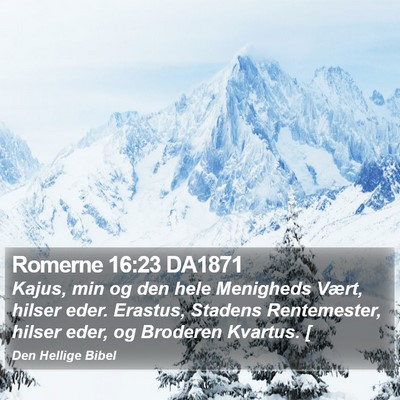 Romerne 16:23 DA1871 Bible Verse Image