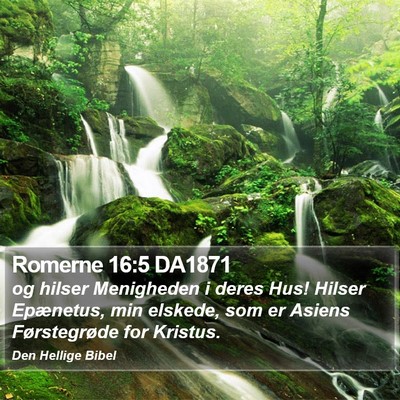 Romerne 16:5 DA1871 Bible Verse Image