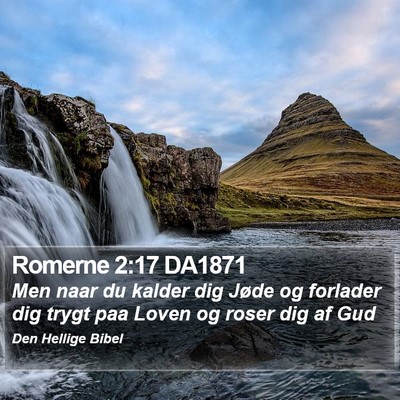 Romerne 2:17 DA1871 Bible Verse Image