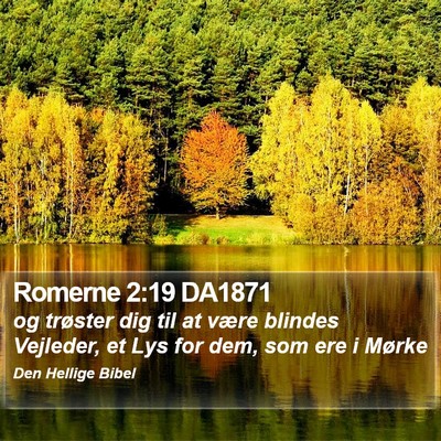 Romerne 2:19 DA1871 Bible Verse Image