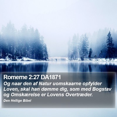 Romerne 2:27 DA1871 Bible Verse Image