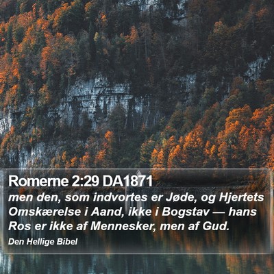 Romerne 2:29 DA1871 Bible Verse Image
