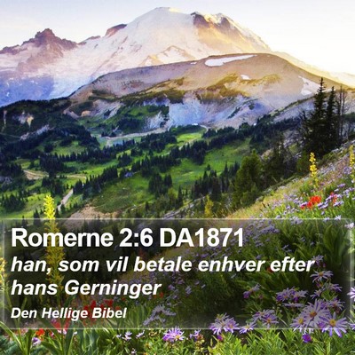 Romerne 2:6 DA1871 Bible Verse Image