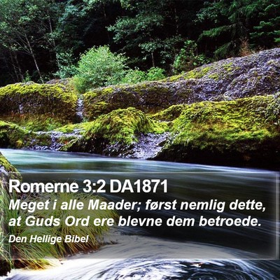 Romerne 3:2 DA1871 Bible Verse Image