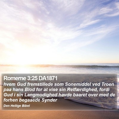 Romerne 3:25 DA1871 Bible Verse Image