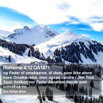 Romerne 4:12 DA1871 Bible Verse Image
