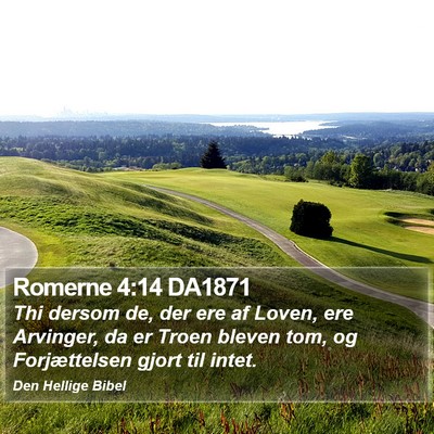 Romerne 4:14 DA1871 Bible Verse Image