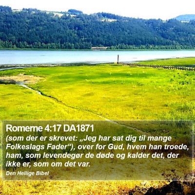 Romerne 4:17 DA1871 Bible Verse Image