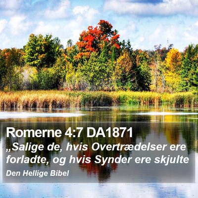 Romerne 4:7 DA1871 Bible Verse Image