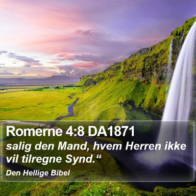 Romerne 4:8 DA1871 Bible Verse Image