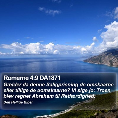 Romerne 4:9 DA1871 Bible Verse Image