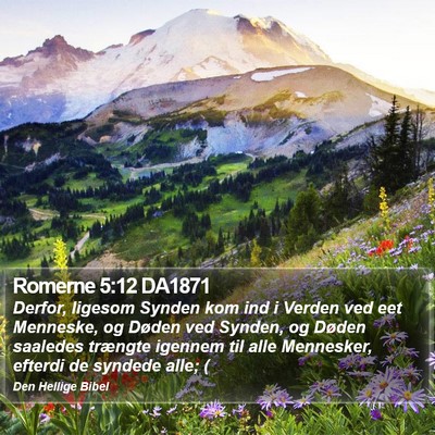 Romerne 5:12 DA1871 Bible Verse Image