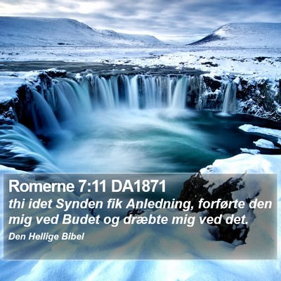 Romerne 7:11 DA1871 Bible Verse Image